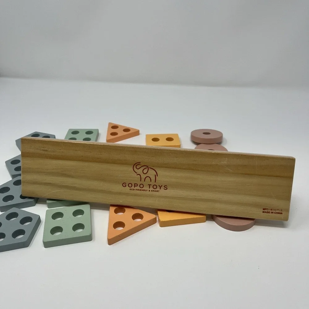 GOPO TOYS Montessori Toys for 1+ Year Old – 12 x 3 x 2 inches, Multicolor
